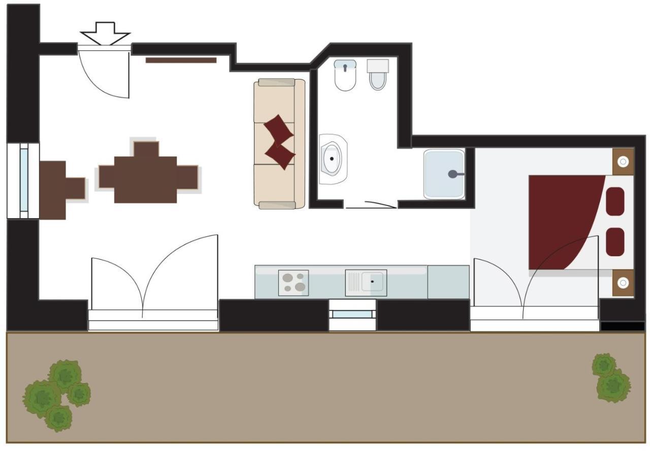 Tyrol Living & Cafe Lejlighed Nova Levante Eksteriør billede