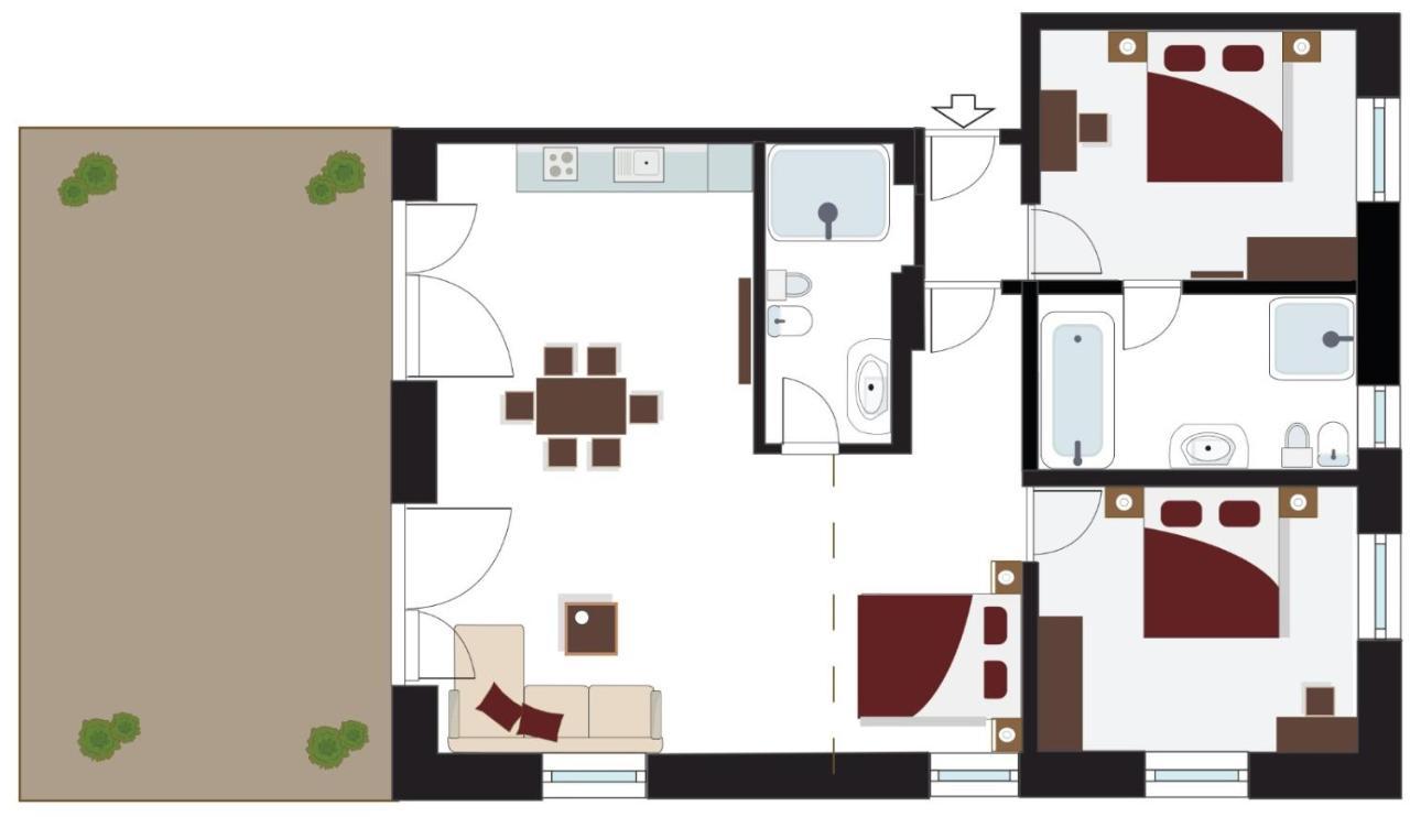 Tyrol Living & Cafe Lejlighed Nova Levante Eksteriør billede